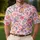 Floral Pickleball Paddles for Sunny Court Days and Team Matches for Women Athletes Men's Polo Shirt - 4
