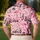 Pink Flamingos and Golf Carts for Golf Trips and Par-Tee Celebrations for Women Men Men's Polo Shirt - 5