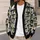 Bookshelf Cat Reading Room Motif for Relaxed Library Days and Cozy Everyday Layering All-over Print Knitted Cardigan - 5