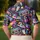 Neon Cassette Skateboard Headphones Retro 80s Party Gift for Men Women Music Fans Men's Polo Shirt - 5