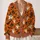 Halloween Pumpkin Ghost Bat Jack-O-Lanterns For Festive Autumn Layering Women’s Casual All-over Print Knitted Cardigan - 2