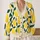 Lemon Motif Everyday Layering Style for Relaxed Casual Outfits for Women and Teens All-over Print Knitted Cardigan - 2
