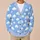 Soft Blue Cloud Motifs for Cozy Autumn Layering and Cute Everyday Style for Women All-over Print Knitted Cardigan - 6