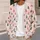 Pink and Green Christmas Tree Motifs for Festive Holiday Layering and Seasonal Gifting All-over Print Knitted Cardigan - 5