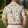Southwestern Cactus Skull Aztec Motifs for Desert Cowboy Travel and Western Gifts Men's Polo Shirt - 5