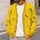 Golden Bee Motif for Casual Layering and Garden Days, Women's Nature-Inspired Style All-over Print Knitted Cardigan - 5