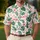 Pink Flamingo Tropical Ribbon Leaves For Cancer Awareness Golf And Tennis Support Men's Polo Shirt - 4