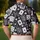 Black and White Poker Card Icons for Casino Nights and Game Room Style for Adults Men's Polo Shirt - 5