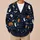 Black Cat Pumpkin Halloween Night Scene For Cozy Autumn Layering And Festive Outings All-over Print Knitted Cardigan - 6