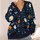 Black Cat Pumpkin Halloween Night Scene For Cozy Autumn Layering And Festive Outings All-over Print Knitted Cardigan - 4