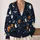 Black Cat Pumpkin Halloween Night Scene For Cozy Autumn Layering And Festive Outings All-over Print Knitted Cardigan - 2