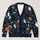 Black Cat Pumpkin Halloween Night Scene For Cozy Autumn Layering And Festive Outings All-over Print Knitted Cardigan - 1
