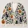 Black Cat Pumpkin Halloween Night Motif For Autumn Layering And Festive Gatherings All-over Print Knitted Cardigan - 1