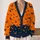 Flying Bat Motifs For Halloween Layering And Autumn Evenings, For Women And Teens All-over Print Knitted Cardigan - 2