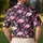 Pink Flamingo Tropical Style for Fun Summer Outfits, Beach Trips and Resort Wear Men's Polo Shirt - 5