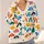 Multicolored Puppy Faces For Cheerful Everyday Layering And Women's Casual Style All-over Print Knitted Cardigan - 4