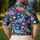 Space Dinosaur Adventure for Golf Days and Cosmic Parties, Fun Unisex Gift Outfit Men's Polo Shirt - 5