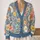Colorful Daisy Blooms for Spring Layering and Everyday Wear, Cheerful Style for Women All-over Print Knitted Cardigan - 2