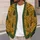Golden Bow and Evergreen Tree Motifs for Festive Holiday Layering, Women's Autumn Style All-over Print Knitted Cardigan - 5