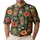 Colorful Tiki Mask Tropical Flowers Hawaiian Style Luau Getaways and Golf Days, Men Women Men's Polo Shirt - 1