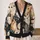 Whimsical Cat Face Collection for Cozy Everyday Layering and Casual Weekend Outings All-over Print Knitted Cardigan - 2