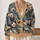 Panda Starry Waves Cozy Autumn Layering Gift for Nature Loving Women Everyday Wear All-over Print Knitted Cardigan - 2