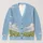 Cloud Meadow Moonlight Floral Scene For Relaxed Layering Women's Everyday Casual Style All-over Print Knitted Cardigan - 1