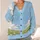 Cloud Meadow Moonlight Floral Scene For Relaxed Layering Women's Everyday Casual Style All-over Print Knitted Cardigan - 4
