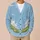 Cloud Meadow Moonlight Floral Scene For Relaxed Layering Women's Everyday Casual Style All-over Print Knitted Cardigan - 6