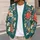 Botanical Floral Blooms for Relaxed Autumn Layering and Everyday Women's Weekend Style All-over Print Knitted Cardigan - 5