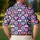 Patriotic Red White Blue Heart Motifs For Memorial Day Veterans And USA Pride Celebrations Men's Polo Shirt - 5