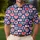 Patriotic Red White Blue Heart Motifs For Memorial Day Veterans And USA Pride Celebrations Men's Polo Shirt - 4