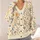 Celestial Moon Floral Motifs for Bohemian Everyday Layering and Relaxed Weekend Wear All-over Print Knitted Cardigan - 4
