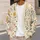 Celestial Moon Floral Motifs for Bohemian Everyday Layering and Relaxed Weekend Wear All-over Print Knitted Cardigan - 5