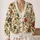 Botanical Bee Floral Meadow Garden Style for Everyday Layering and Weekend Outings All-over Print Knitted Cardigan - 2