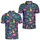 Neon Flamingo Tropical Nights For Cruise Vacations And Beach Parties For Summer Travel Men's Polo Shirt - 2