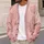 Blush Pink Hexagonal Geometric Layers for Everyday Office Style and Weekend Wear for Women All-over Print Knitted Cardigan - 5