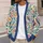 Colorful Bird And Botanical Motifs For Artistic Weekend Layering And Garden Strolls All-over Print Knitted Cardigan - 5