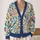 Colorful Bird And Botanical Motifs For Artistic Weekend Layering And Garden Strolls All-over Print Knitted Cardigan - 2