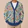 Colorful Bird And Botanical Motifs For Artistic Weekend Layering And Garden Strolls All-over Print Knitted Cardigan - 6