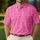 Pink Golf Swing Motifs for Weekend Fairways and Casual Course Days for Golfers Men's Polo Shirt - 4