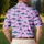 Ocean Shark Silhouettes for Coastal Golf Days and Summer Seaside Adventures Men's Polo Shirt - 5