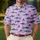 Ocean Shark Silhouettes for Coastal Golf Days and Summer Seaside Adventures Men's Polo Shirt - 4