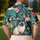 Siamese Cat Tropical Garden For Summer Golf, Resort Days, And Relaxed Cat Lover Style Men's Polo Shirt - 5