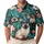 Siamese Cat Tropical Garden For Summer Golf, Resort Days, And Relaxed Cat Lover Style Men's Polo Shirt - 1