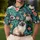 Siamese Cat Tropical Garden For Summer Golf, Resort Days, And Relaxed Cat Lover Style Men's Polo Shirt - 4