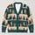 Evergreen Forest Rows for Cozy Holiday Layering and Casual Winter Style for Women All-over Print Knitted Cardigan - 1