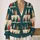 Evergreen Forest Rows for Cozy Holiday Layering and Casual Winter Style for Women All-over Print Knitted Cardigan - 2
