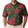 Red Poinsettia And Evergreen Foliage For Christmas Holiday Golf Style For Elegant Women Men's Polo Shirt - 1