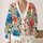 Colorful Wildflower Garden Motifs for Everyday Layering and Casual Weekend Style for Women All-over Print Knitted Cardigan - 2